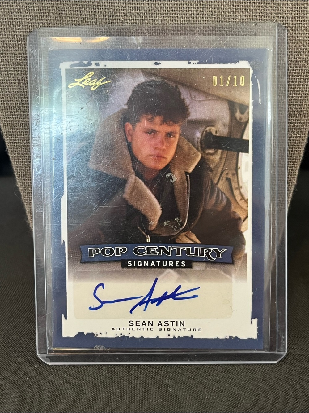 Pop Century Signatures Sean Astin Autograph Card - Blue